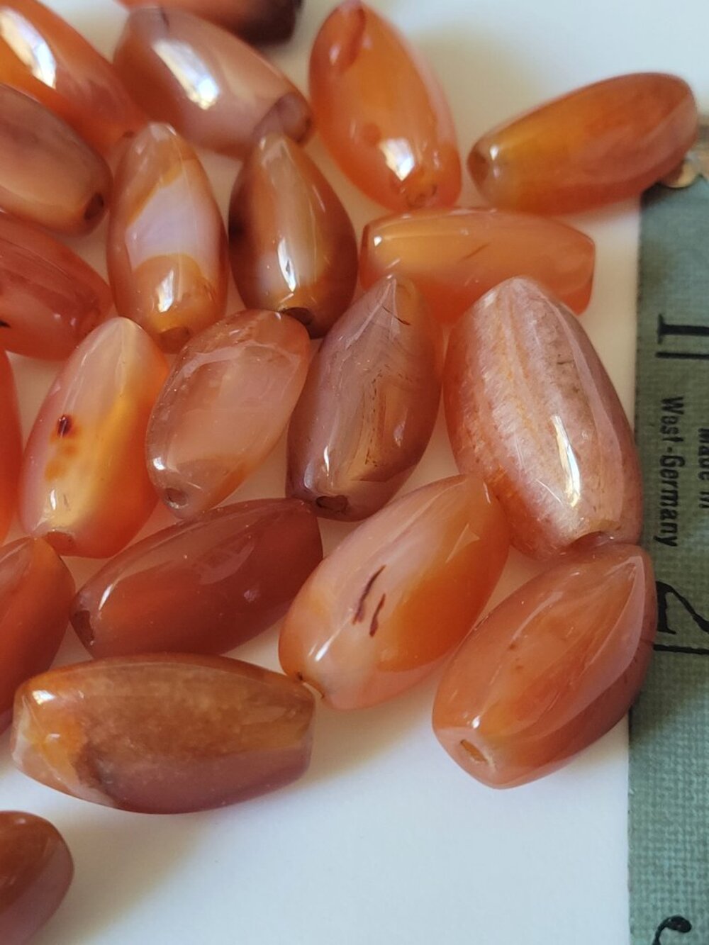 Carnelian beads